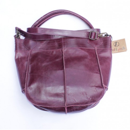 Bach Small Tote Purple Leather 